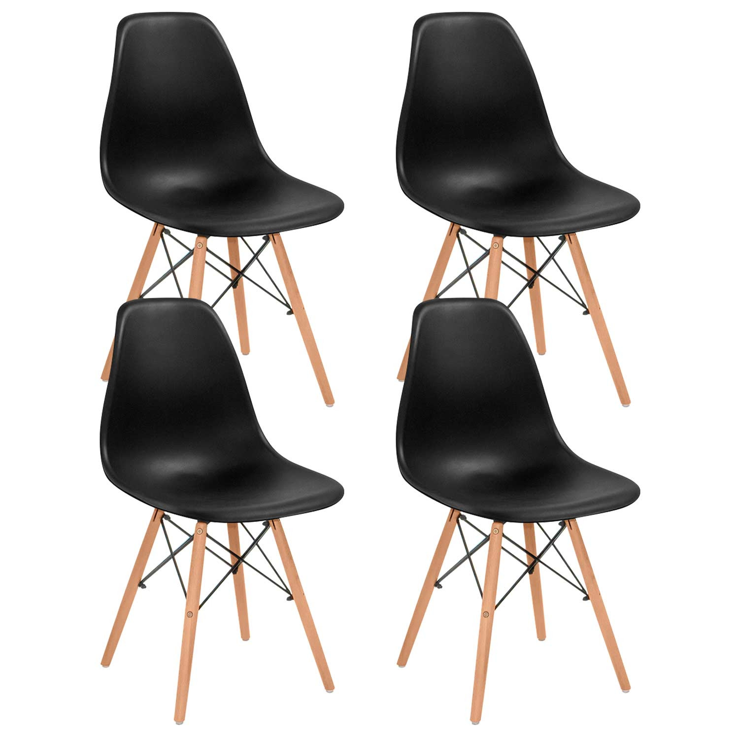 Pack 4 cadeiras de jantar estilo nórdico Sixa 81x50,5x46,5cm Thinia Home Cadeiras de jantar nórdicas 8